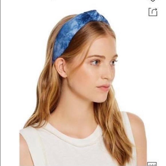 Lele Sadoughi Blue Tie Dye Headband - HTF main image 4